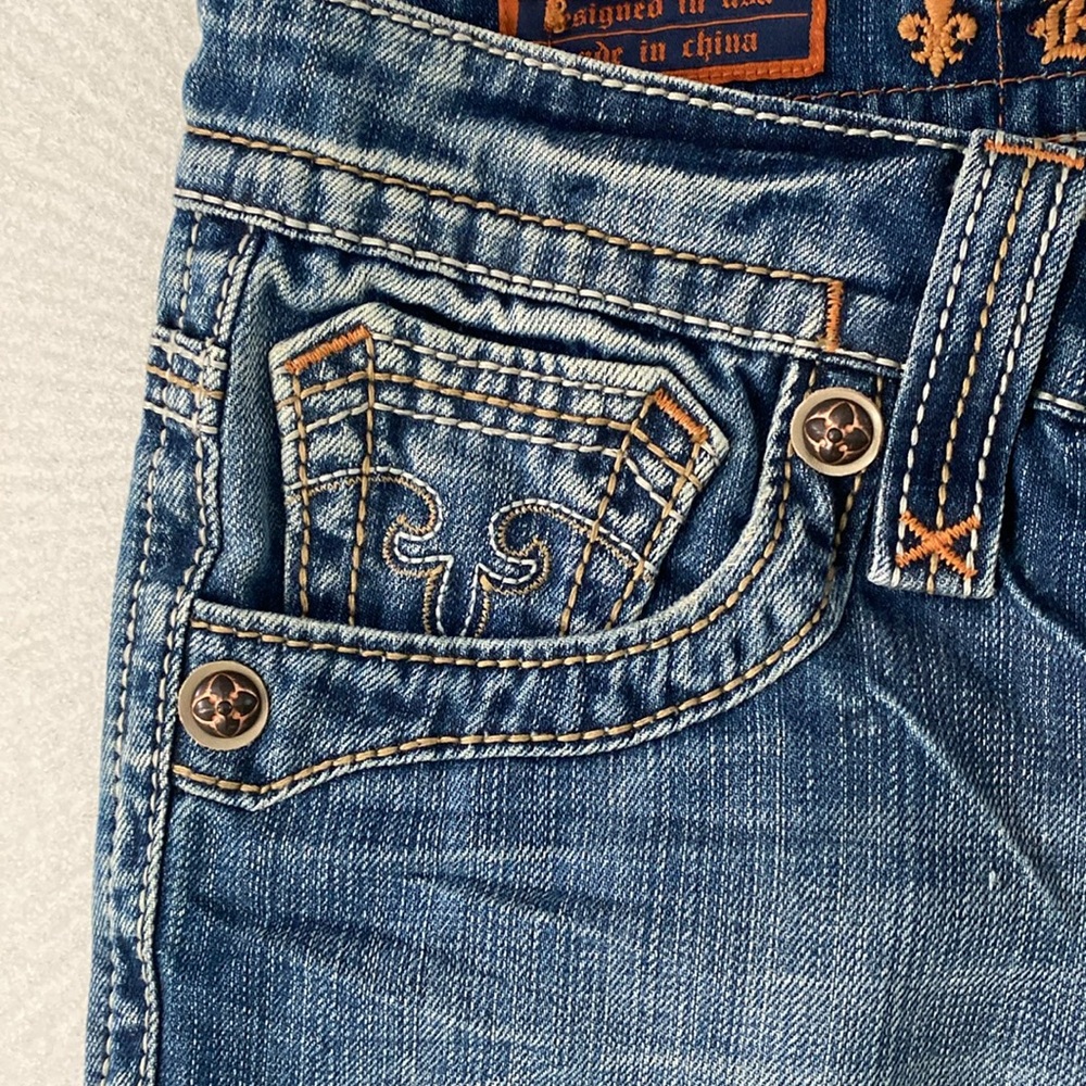 Vintage men’s Rock Revival denim Mick boot cut jeans size 36x30 - Picture 12 of 15